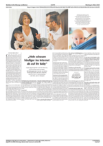 06. März 2023 - Viele schauen häufiger ins Internet als auf ihr Baby